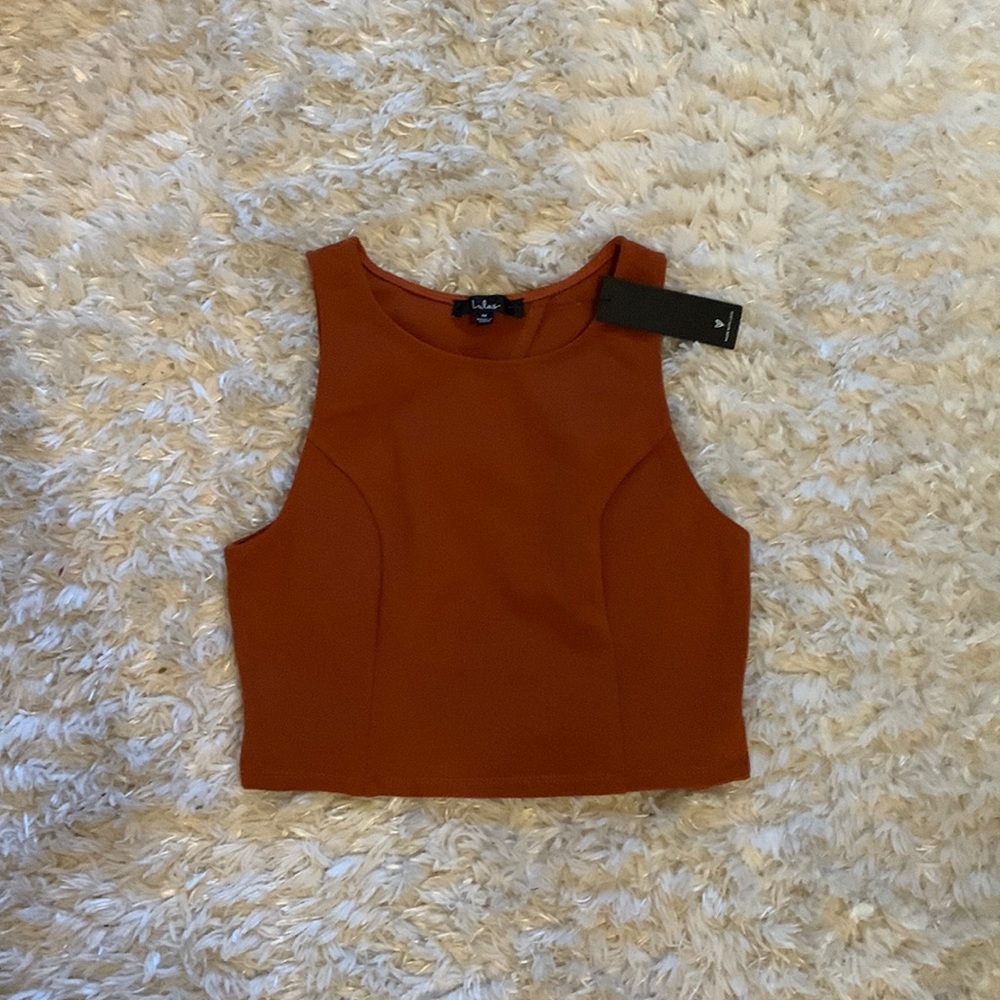 Medium burnt orange Lulus tank top